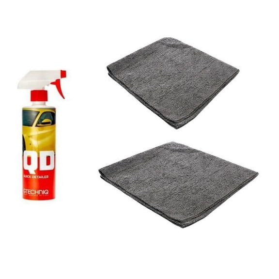 QTY 2 Gtechniq QD Quick Detailer Gloss/Slickness 500ml EA FREE Microfiber Towels
