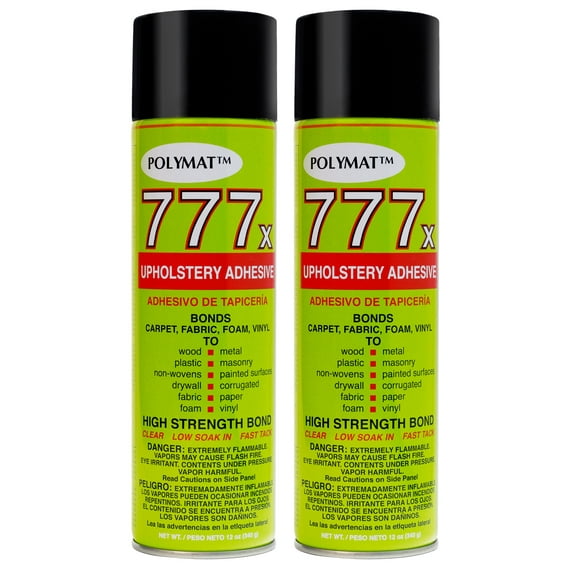 QTY 2 POLYMAT 777 Spray Glue Bond Adhesive for Wallpaper Borders