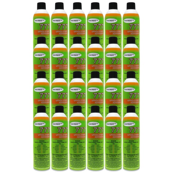 QTY 24 POLYMAT 777 Spray Glue Adhesive for Construction