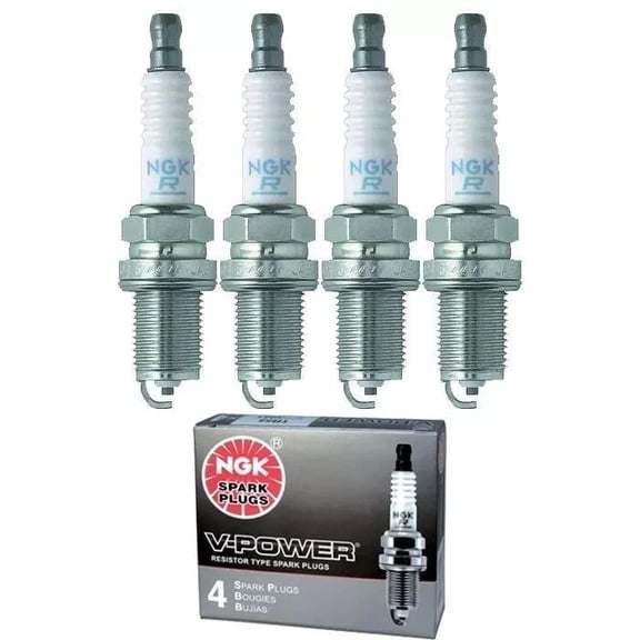 QTY 4 NGK R5671A-8 4554 V POWER RACING TURBO NITROUS SPARK PLUGS KIT PACK