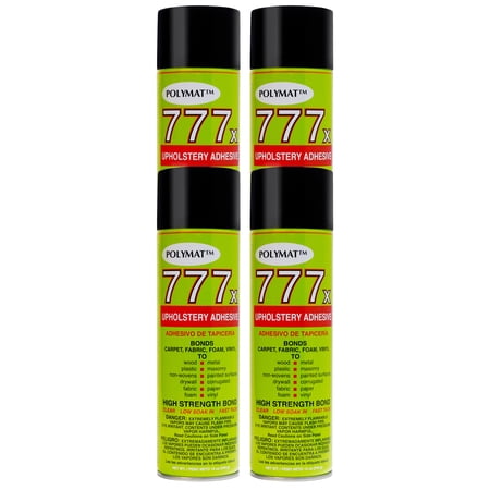 QTY 4 POLYMAT 777 Spray Glue Multipurpose Bond Adhesive for Decorating Tiles