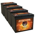 thumbnail image 1 of QTY 4 VMAX MB107-85 AGM Group 24 Deep Cycle Battery Replacement for ActiveCare Osprey 4410 12V 85Ah Scooter Battery, 1 of 1