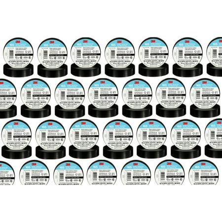 QTY 400 3M 165 TEMFLEX BLACK 3/4" 60FT EACH VINYL ELECTRICAL TAPE FOR CAR AUDIO WIRES