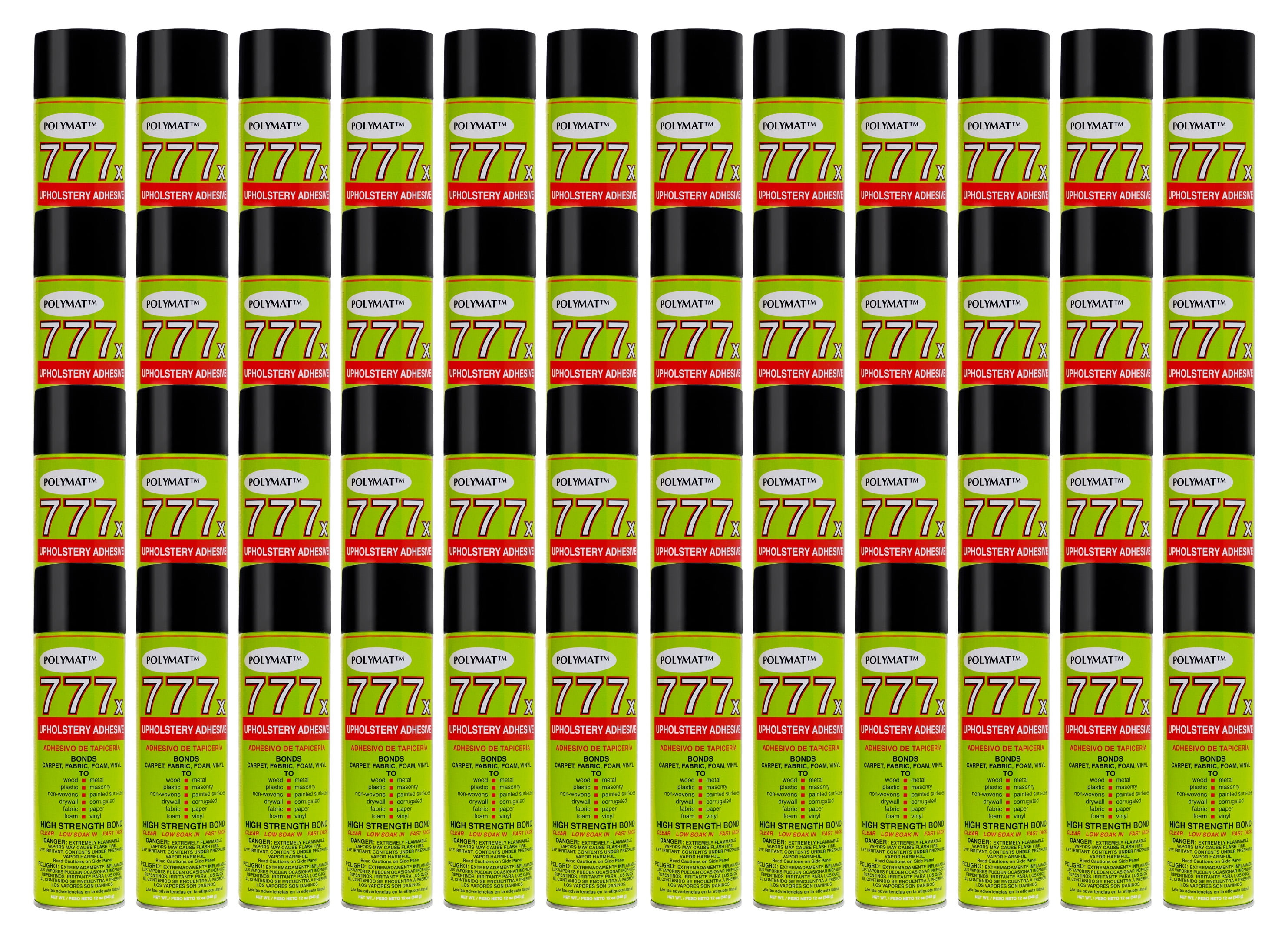 QTY 48 POLYMAT 777 Spray Glue Adhesive for fabrics