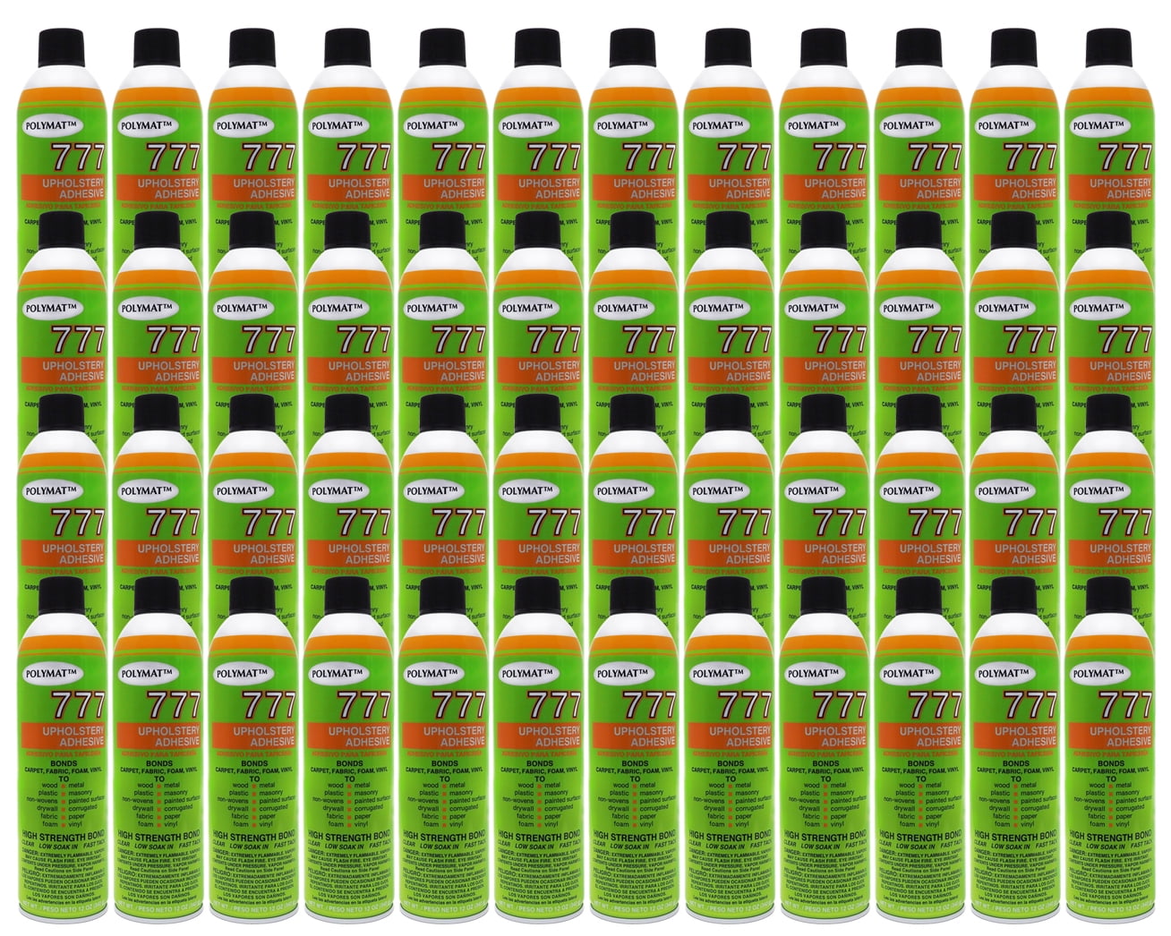 QTY 48 POLYMAT 777 Spray Glue Multipurpose Adhesive for Bonding Thin Films