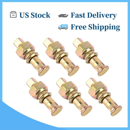 6 Sets Wheel Stud and Nut Kit - Right Rear for Isuzu NPR NPR-HD NQR NRR Reach Trucks