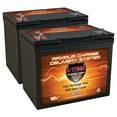 thumbnail image 1 of QTY2 VMAX MR107-85 12V 85AH AGM Deep Cycle Group 24 Batteries for Newport Vessels 86lb Thrust Electric Saltwater 24v Trolling Motor, 1 of 1