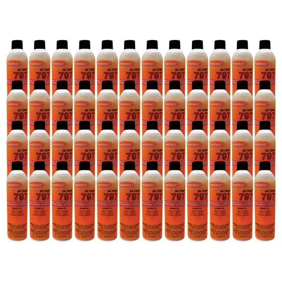 QTY48 Polymat 797 Hi-Temp Spray Glue Adhesive BONDS KICK PLATE to OFFICE DESK