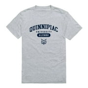 QU Quinnipiac University Bobcats Alumni Tee T-Shirt Heather Grey Small
