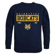 QU Quinnipiac University Bobcats Established Crewneck Pullover Sweatshirt Sweater Navy X-Large