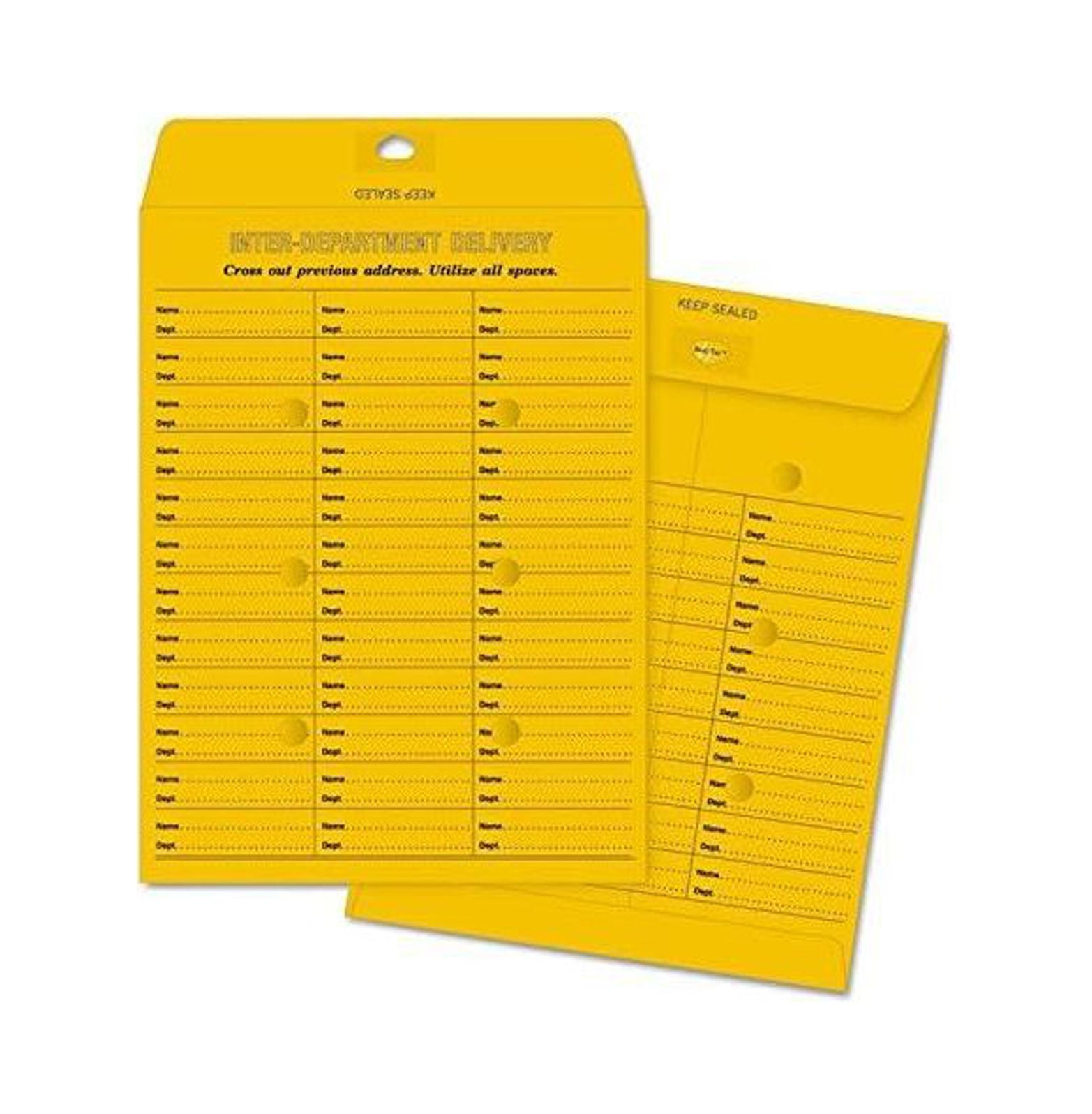 QUA63666 ZQRPCA Brown RediTac BoxStyle Interoffice Envelope