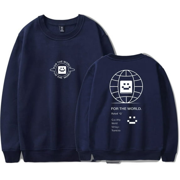 QUACKITY FOR THE WORLD Men/Women Long Sleeve Crew Neck Sweater Men/Women Longsleeve Sweater