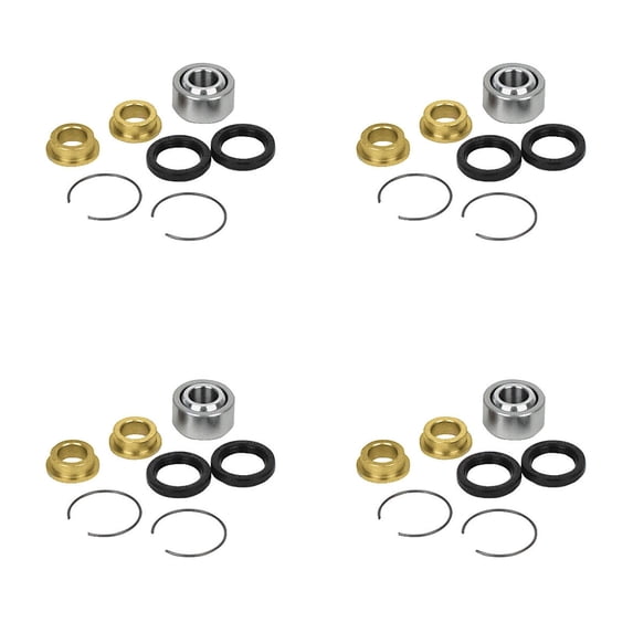 QUADBOSS Complete Shock Bushing Kit Front & Rear Lower for Honda TRX500FPE 2007-2011