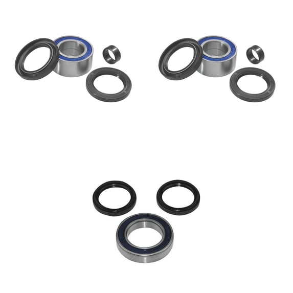 QUADBOSS Front and Rear Wheel Bearing Kits for Honda TRX450ES 1998-2001