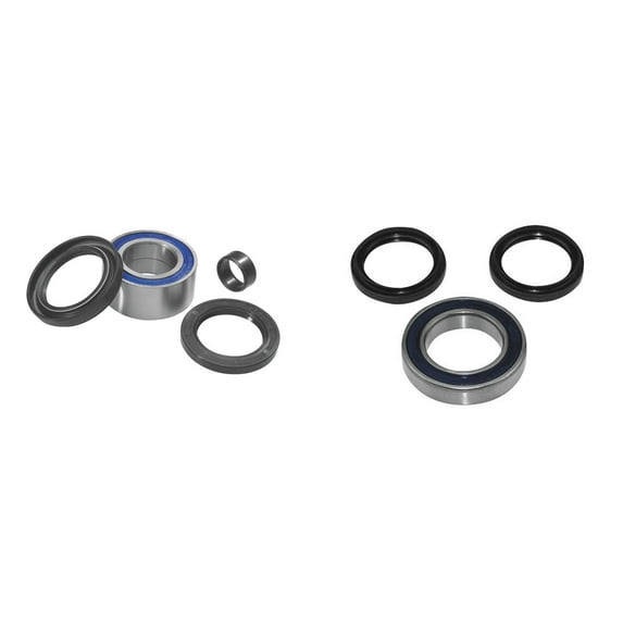 QUADBOSS Front and Rear Wheel Bearing Kits for Honda TRX500TM 2005-2006