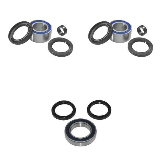 QUADBOSS Front and Rear Wheel Bearing Kits for Yamaha YFM660R Raptor 2001-2005