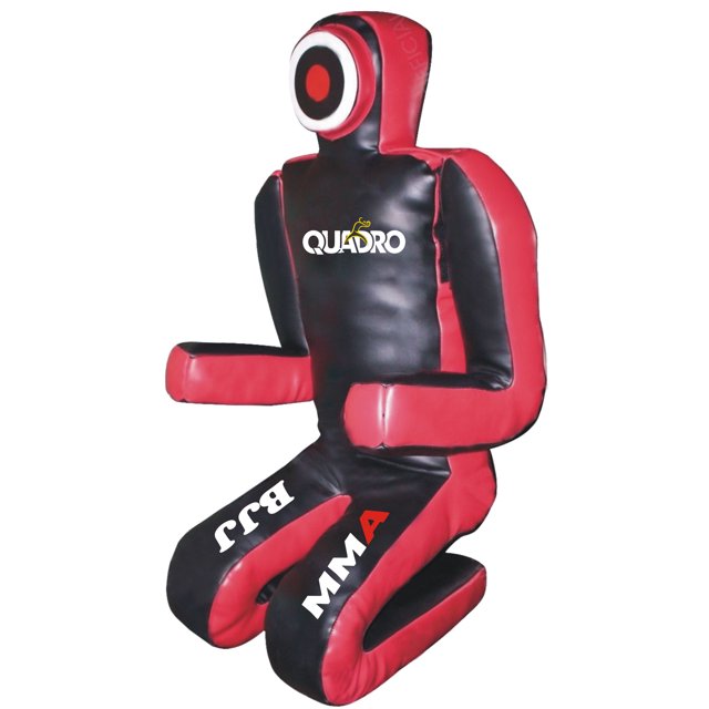 QUADRO MMA Martial Arts Grappling Dummy Black/Red Jiu Jitsu Punching