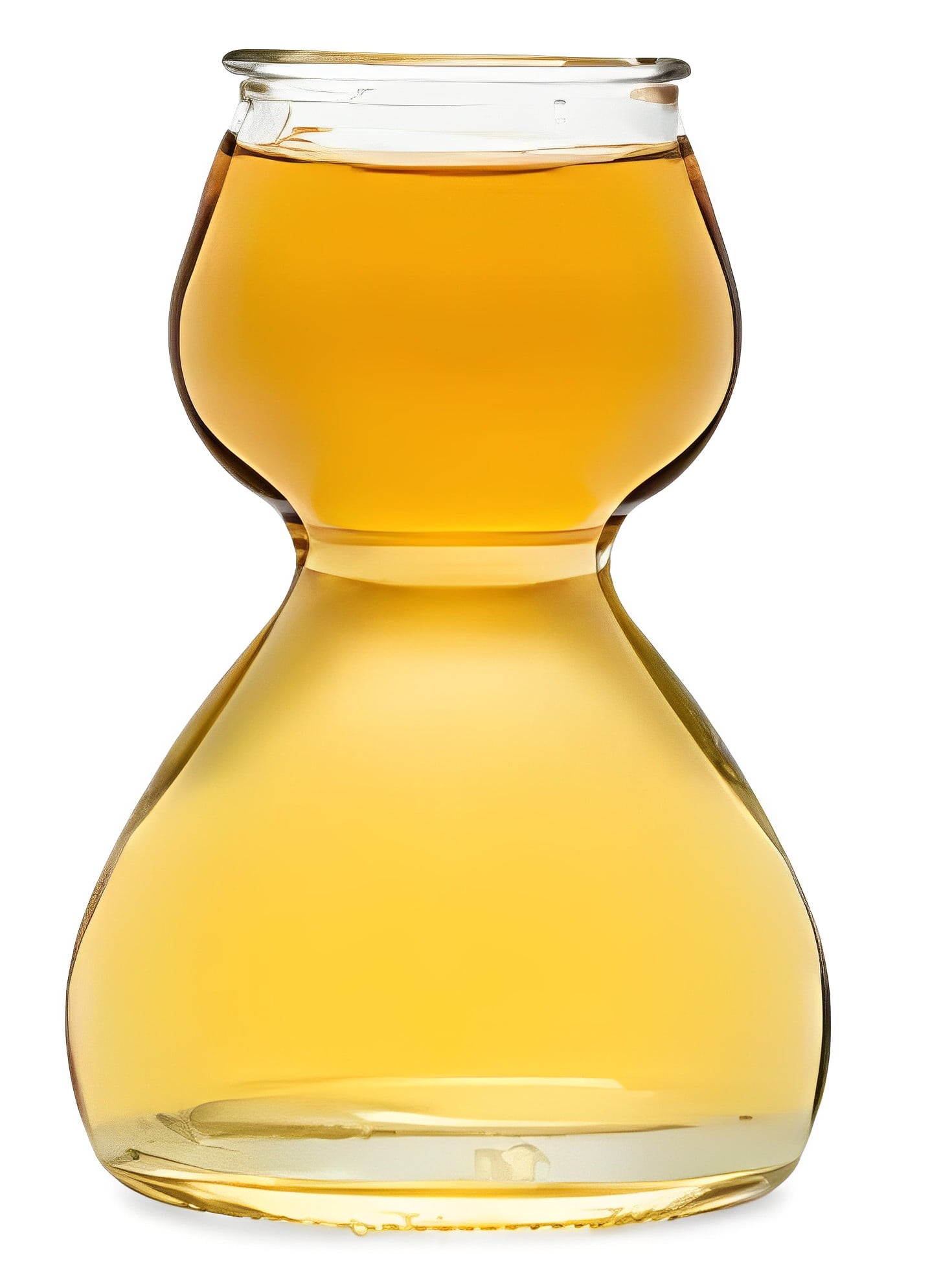 QUAFFER Double Bubble Layered Shot Glass Plus Recipe Card Glass Clear 1