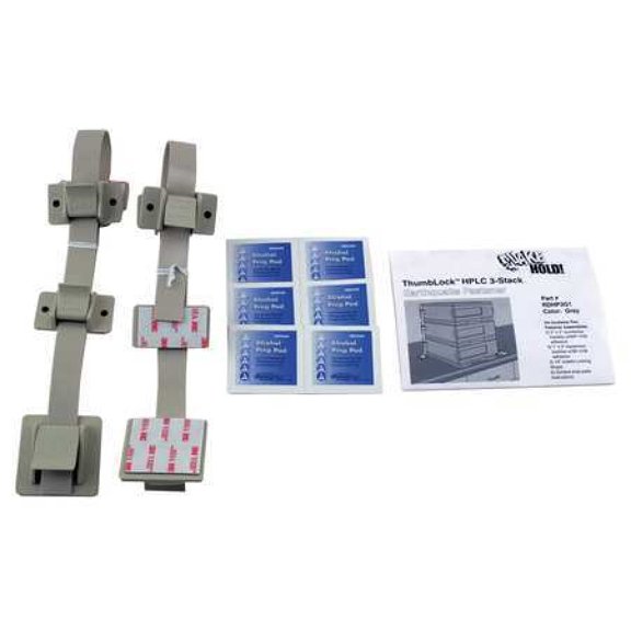 QUAKEHOLD! RD.HP.3G.1 HPLC 3-Stack Fastener Kit,Gray