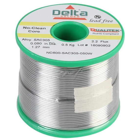 QUALITEK - Lead Free Solder Wire, 96.5/3/0.5, 1.2mm, 500g