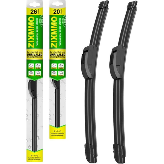 QUALITY 26in + 20in Premium All-Season Windshield Wiper Blades for Original Equipment Replacement(Set of 2)