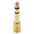 thumbnail image 1 of Mawalde QUALITY HEADPHONE ADAPTER STEREO GOLD PLUG 1/4" (6.3mm) Male to 1/8" (3.5mm) Female, 1 of 5