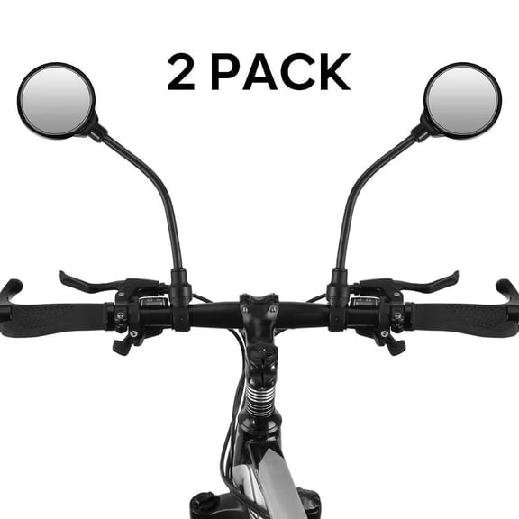 QUANFENG QF 2 Pack Bike Mirrors 360 Adjustable High-Visibility Rear View Mirror for MTB Road Bicycle