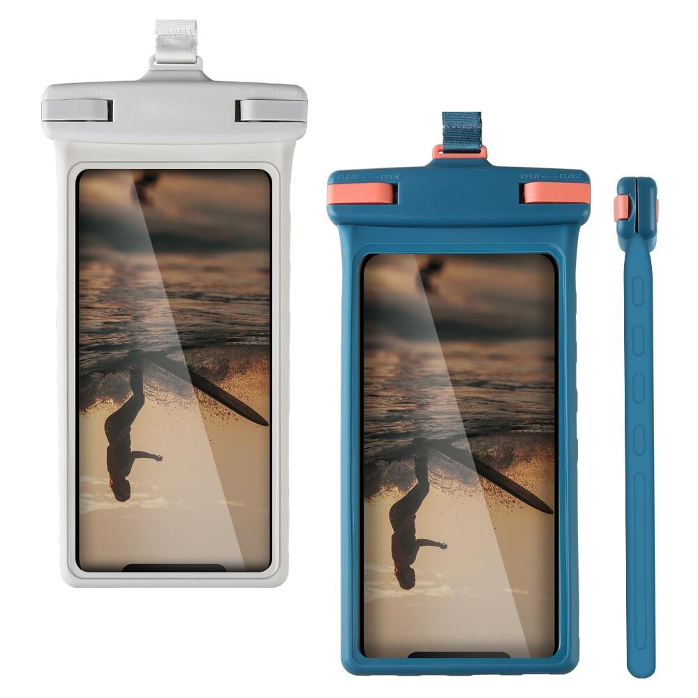 QUANFENG QF 2PCS Waterproof Phone Pouch Floats Phone Dry Bag Waterproof