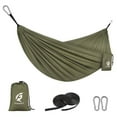 thumbnail image 1 of QUANFENG QF Hammock Lightweight Single Camping Hammock Support 400 lbs (Green), 1 of 7
