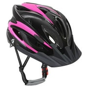 QUANFENG QF Kids Bike Sport Helmet Adjustable Lightweight Child Multi Sport Black and Pink