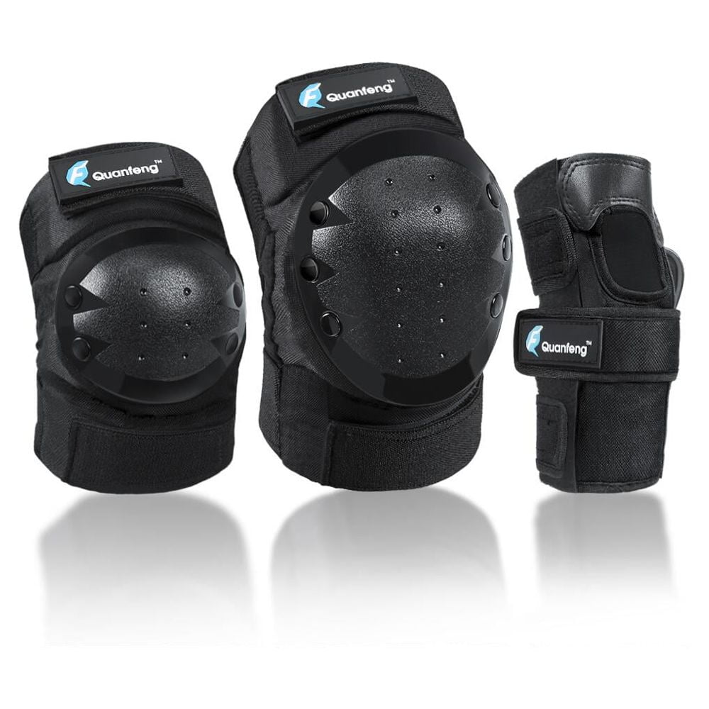 QUANFENG QF Protective Gear Set Knee, Elbow Pads & Wrist Guards for