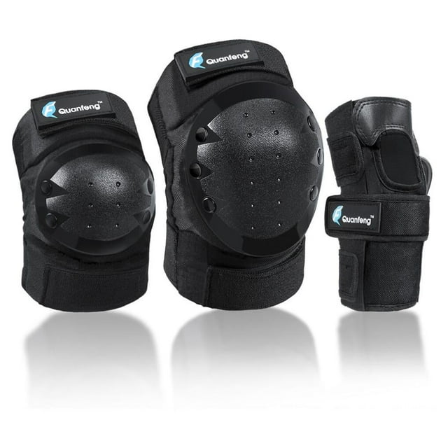 QUANFENG QF Protective Gear Set Knee, Elbow Pads & Wrist Guards for