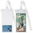 thumbnail image 1 of QUANFENG QF Waterproof Phone Pouch IPX8 Cellphone Dry Bag Underwater Beach Essentials for Water Sports, Travel- White, 1 of 6