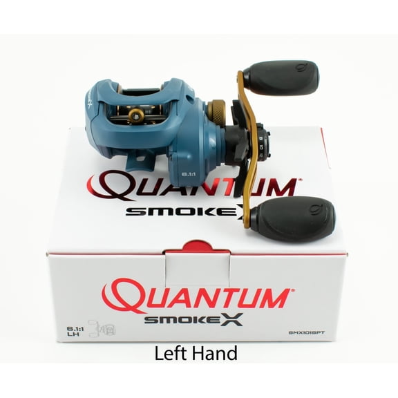 QUANTUM SMOKE X SMX101SPT 6.1:1 GEAR RATIO LEFT HAND BAITCAST REEL