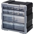 thumbnail image 1 of Quantum Storage Systems Hardware and Craft Drawer Cabinet - Clear Plastic - 12 Drawers — Home & Garage Storage, Stackable Design, 1 of 1