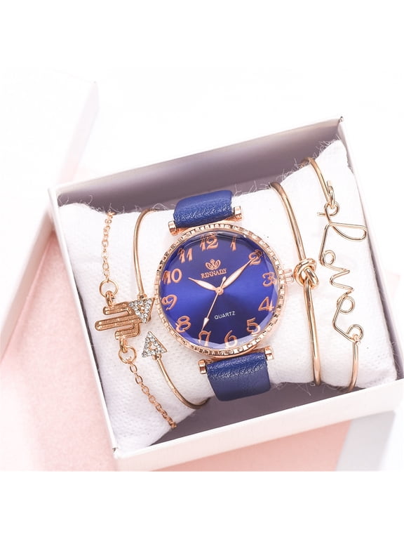 QUARTZ Occident Fashion Jewelry Alloy Round Quartz Ladies Watch Bracelet Set watches for women