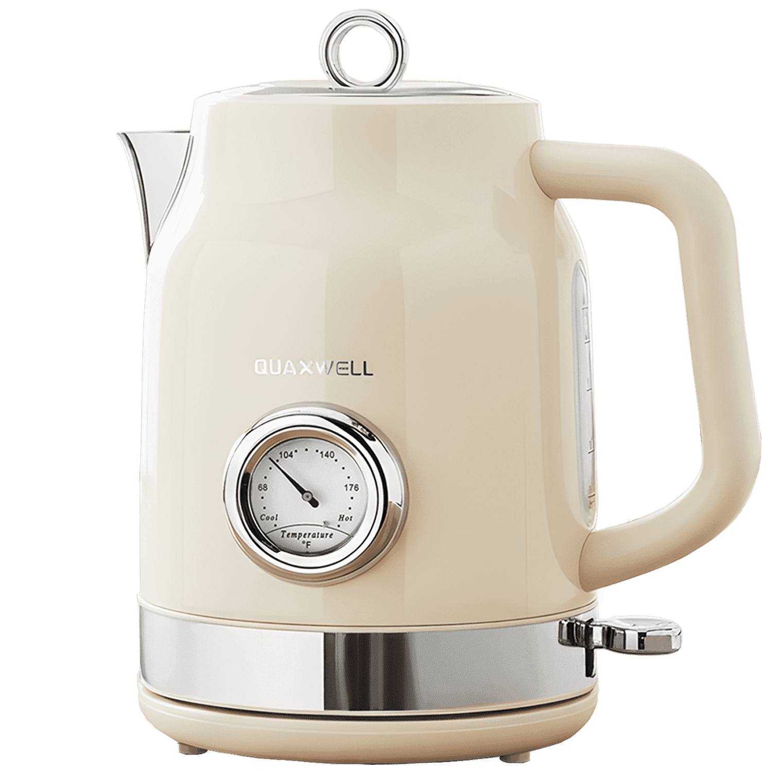 Auto Kettle QUAXWELL Retro Electric Kettle, 1.7L 304 Stainless Steel Tea Kettle ...