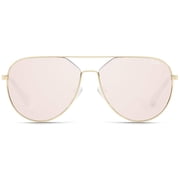 QUAY AUSTRALIA Hold Please Gold/Gold Mirror One Size