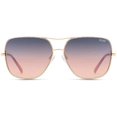 thumbnail image 1 of QUAY AUSTRALIA Stop and Stare Twist Gold/Navy/Peach Mirror One Size, 1 of 2