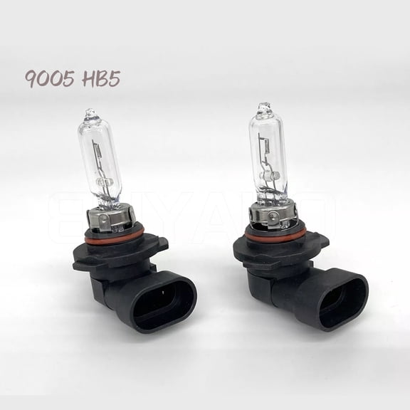 QUAYUB 2x 9005/HB3 Halogen 65W 12V High-Beam Car Headlight Bulb Clear Glass Replacement