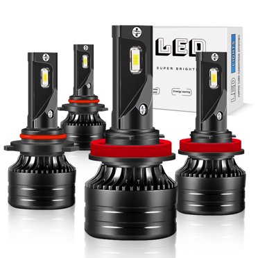 AUIMSOCO H1 LED Headlight Bulbs – 100W, 10000LM, 8000K Super White, 2-Pack
