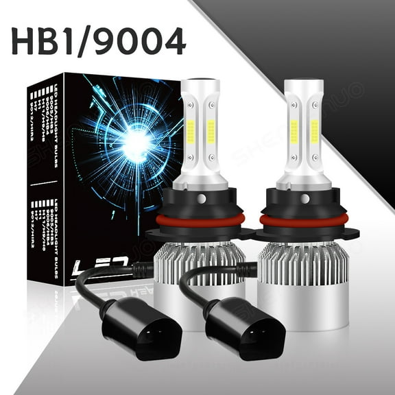 QUAYUB For Ford Ranger 1989-1992 2PC 9004 LED Headlight Bulbs High/Low Dual Beam 6000K
