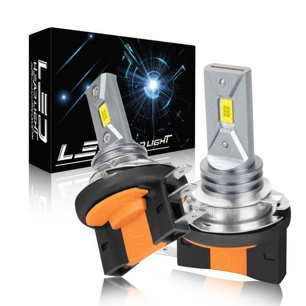 2X H15 LED 66SMD Fog Light Bulb Headlight Amber Car Daytime Running Driving  Lamp