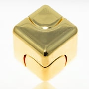 QUBI Fidget Cube Spinner Gold Lightweight and Pocket Size Fidget Spinner Toy.