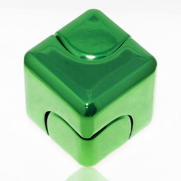 QUBI Fidget Cube Spinner  Green  Lightweight and Pocket Size Fidget Spinner Toy.