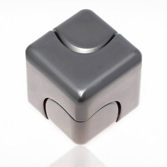 QUBI Fidget Cube Spinner  Grey  Lightweight and Pocket Size Fidget Spinner Toy.