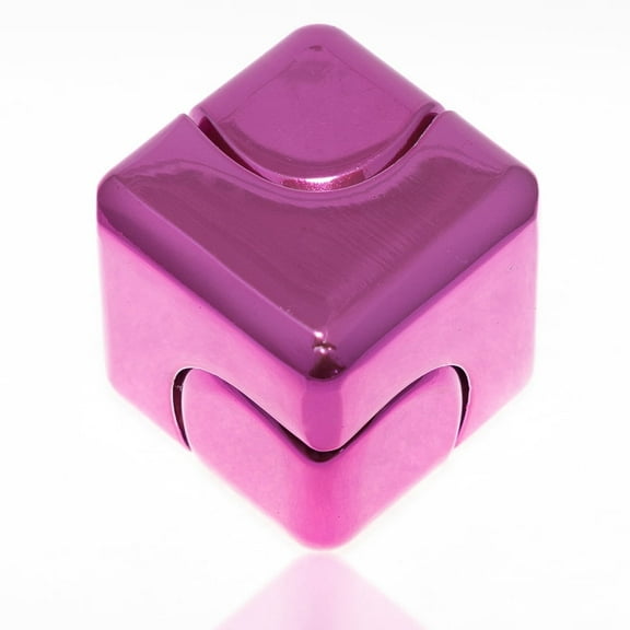 QUBI Fidget Cube Spinner  Pink  Lightweight and Pocket Size Fidget Spinner Toy.