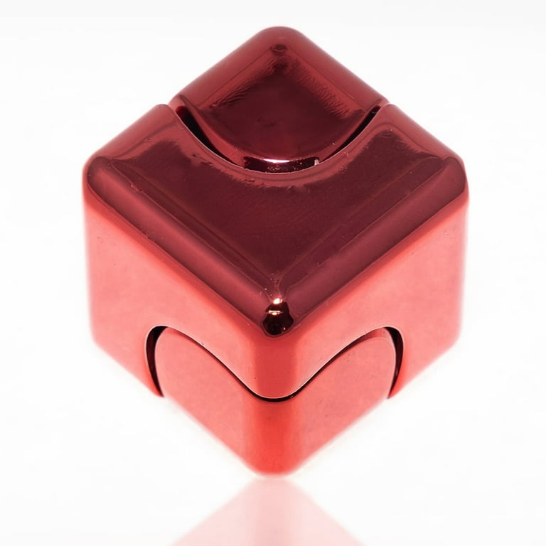 QUBI Fidget Cube Spinner Red Lightweight and Pocket Size Fidget Spinner  Toy. - Walmart.com