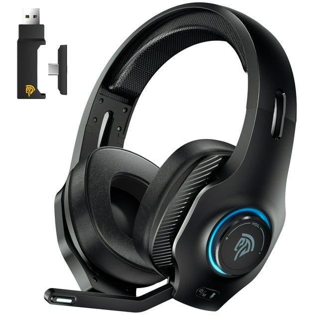 QUCOPRE Stereo Bluetooth Wireless Gaming Headset with Microphone for