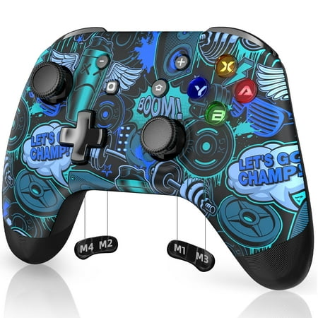 QUCOPRE Switch Controller, Wireless Switch Pro Controller for nintendo Switch/Switch Lite/OLED, with Programmable Keys, 6-Axis, Turbo, Dual Vibration
